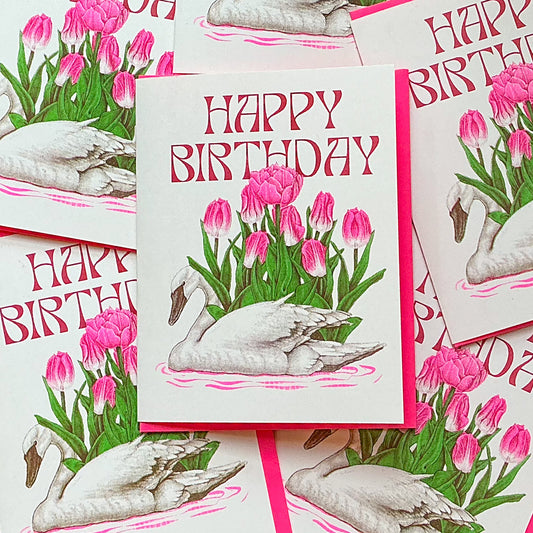 Happy Birthday Greeting card (Blank inside)