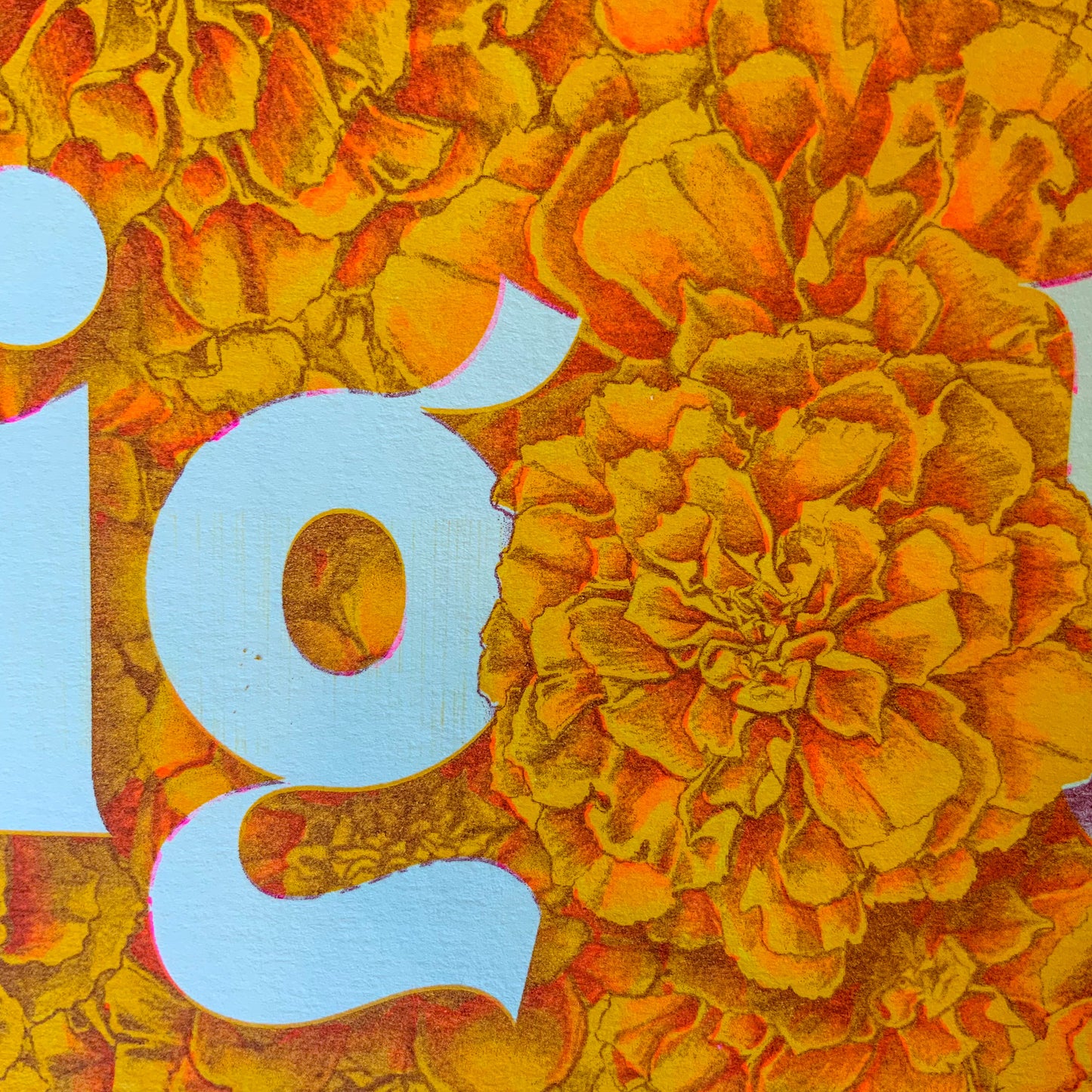Marigold Riso Print