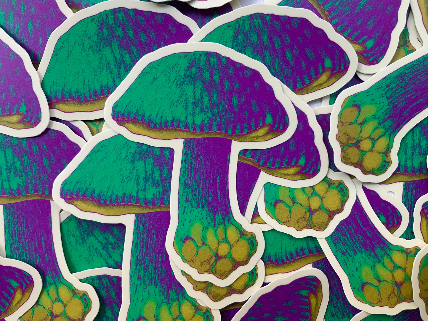 Bright Mushroom Vinyl Sticker