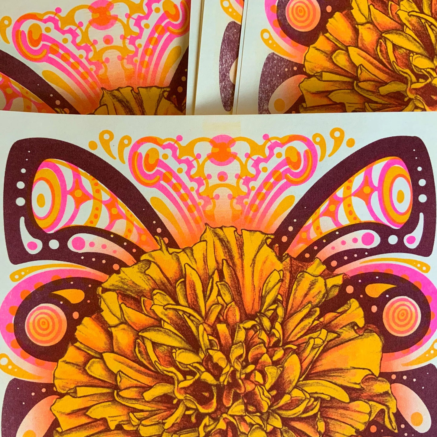 Marigold Riso Print vertical