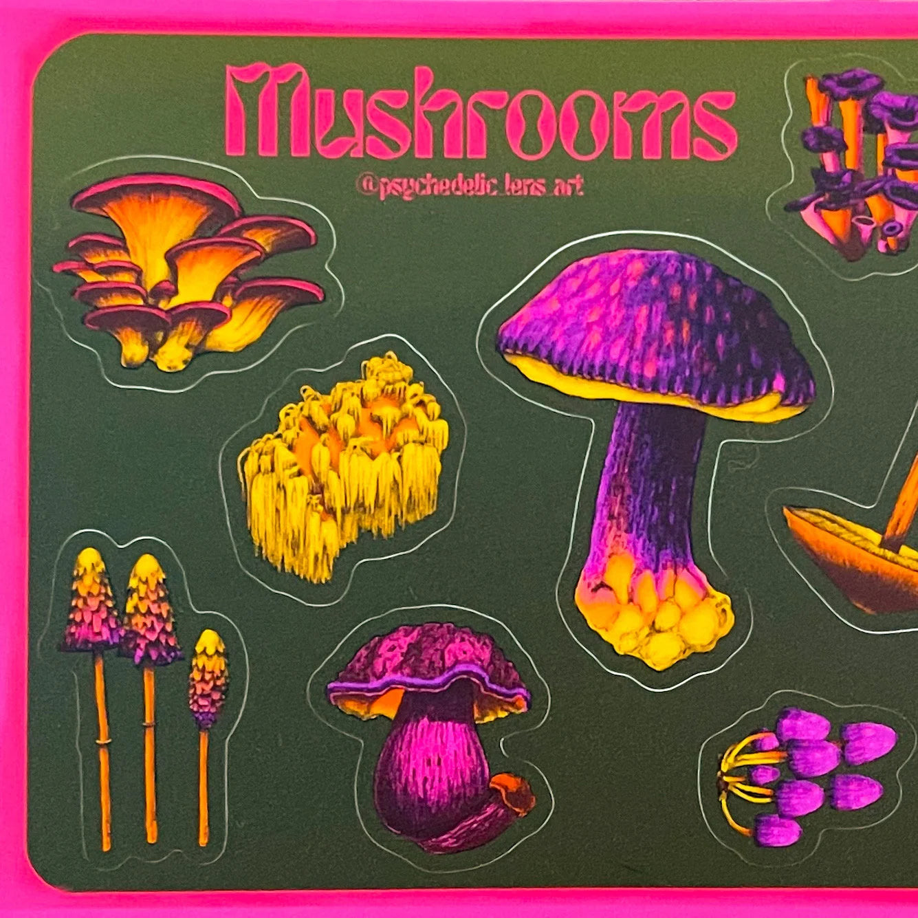 Mushroom sticker Sheet