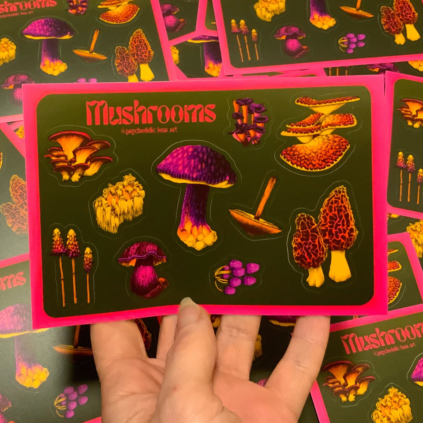 Mushroom sticker Sheet