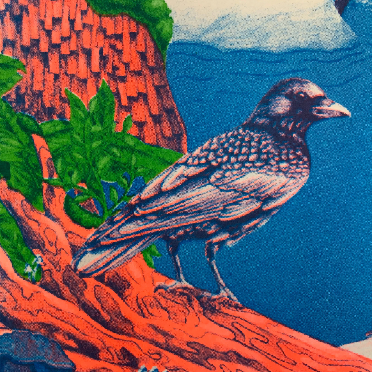 PNW Nature Scene Riso Print