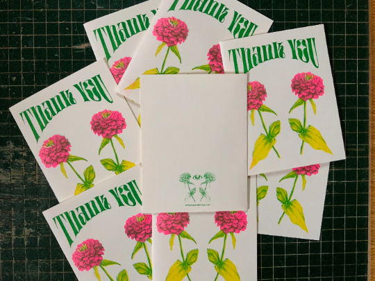Floral Thank You Card