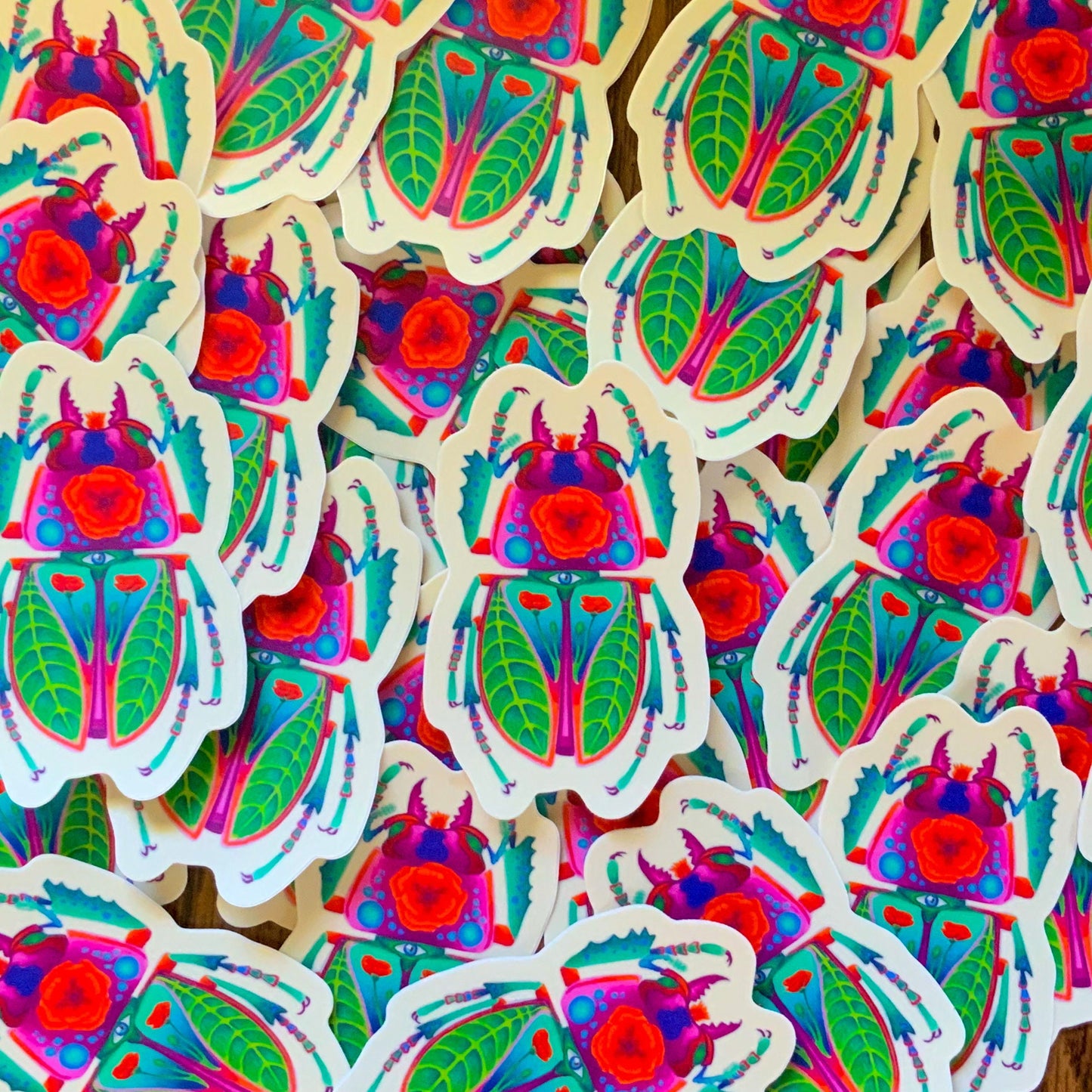 Botanical Beetle Sticker