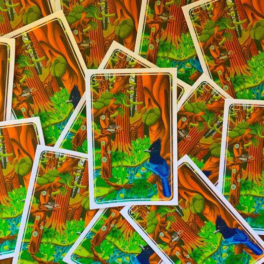 Cascadian Forest Sticker