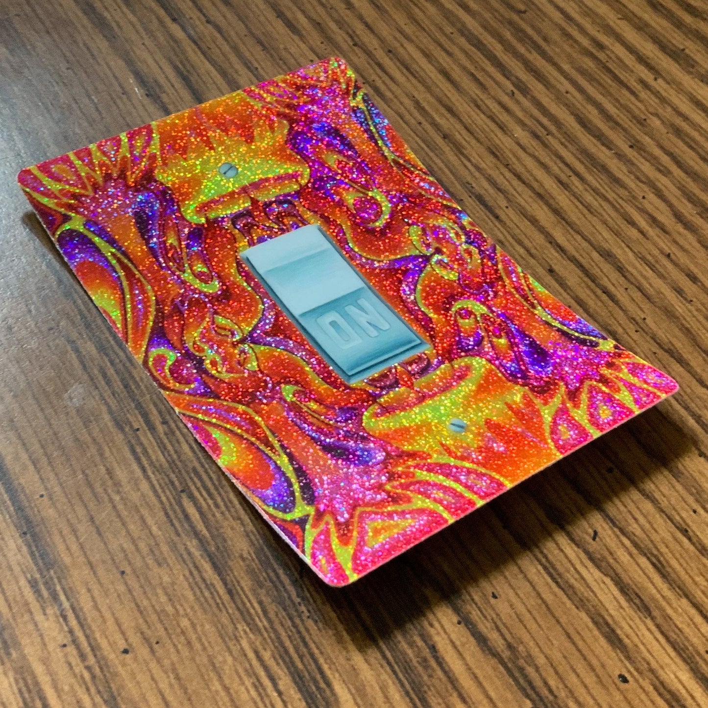 Psychedelic ON switch sticker, CANDLES