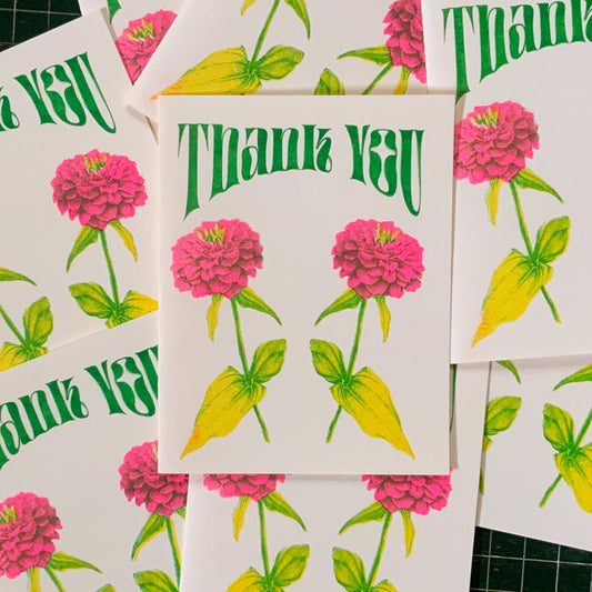 Floral Thank You Card