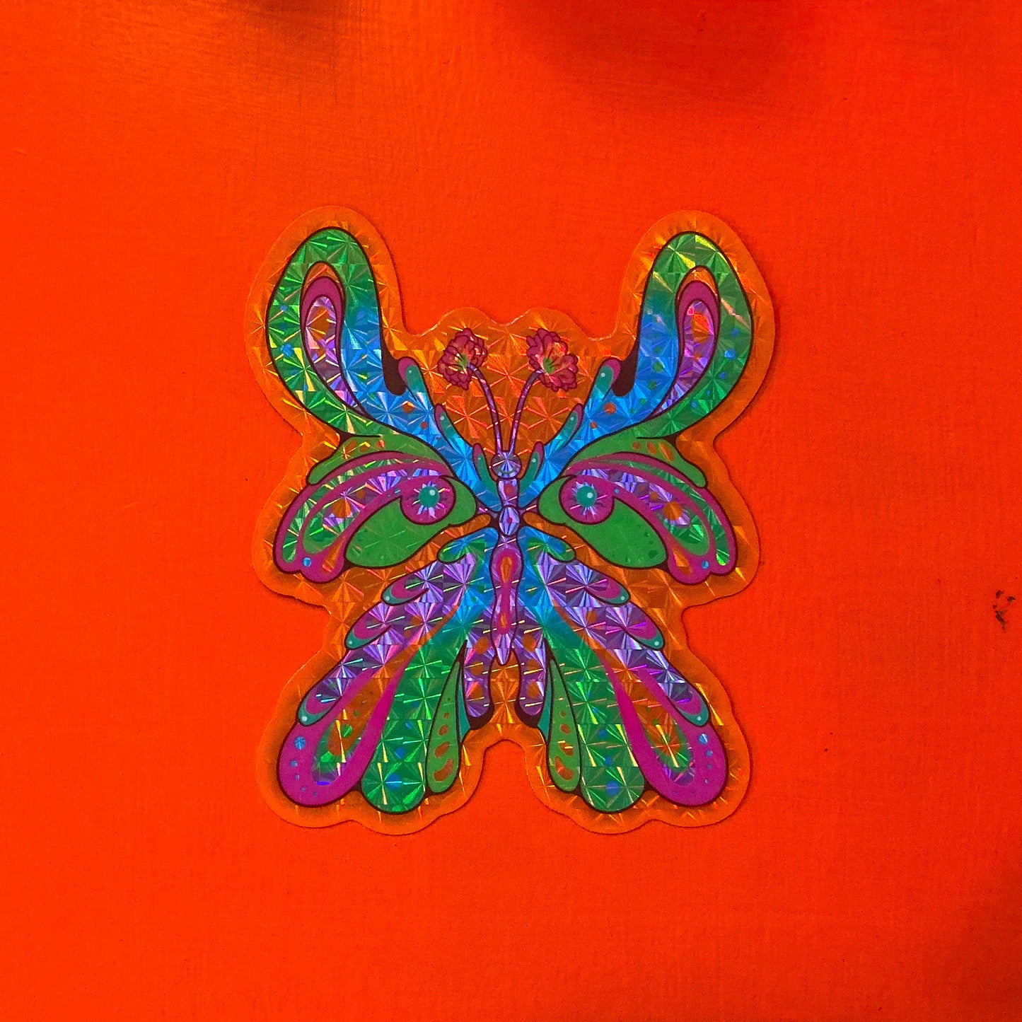 Funky Butterfly Sparkle Sticker
