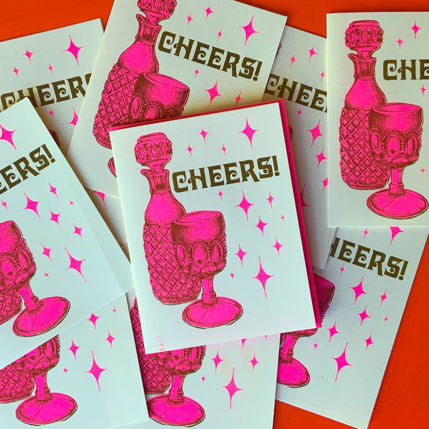 Cheers Greeting Card (Blank Inside)