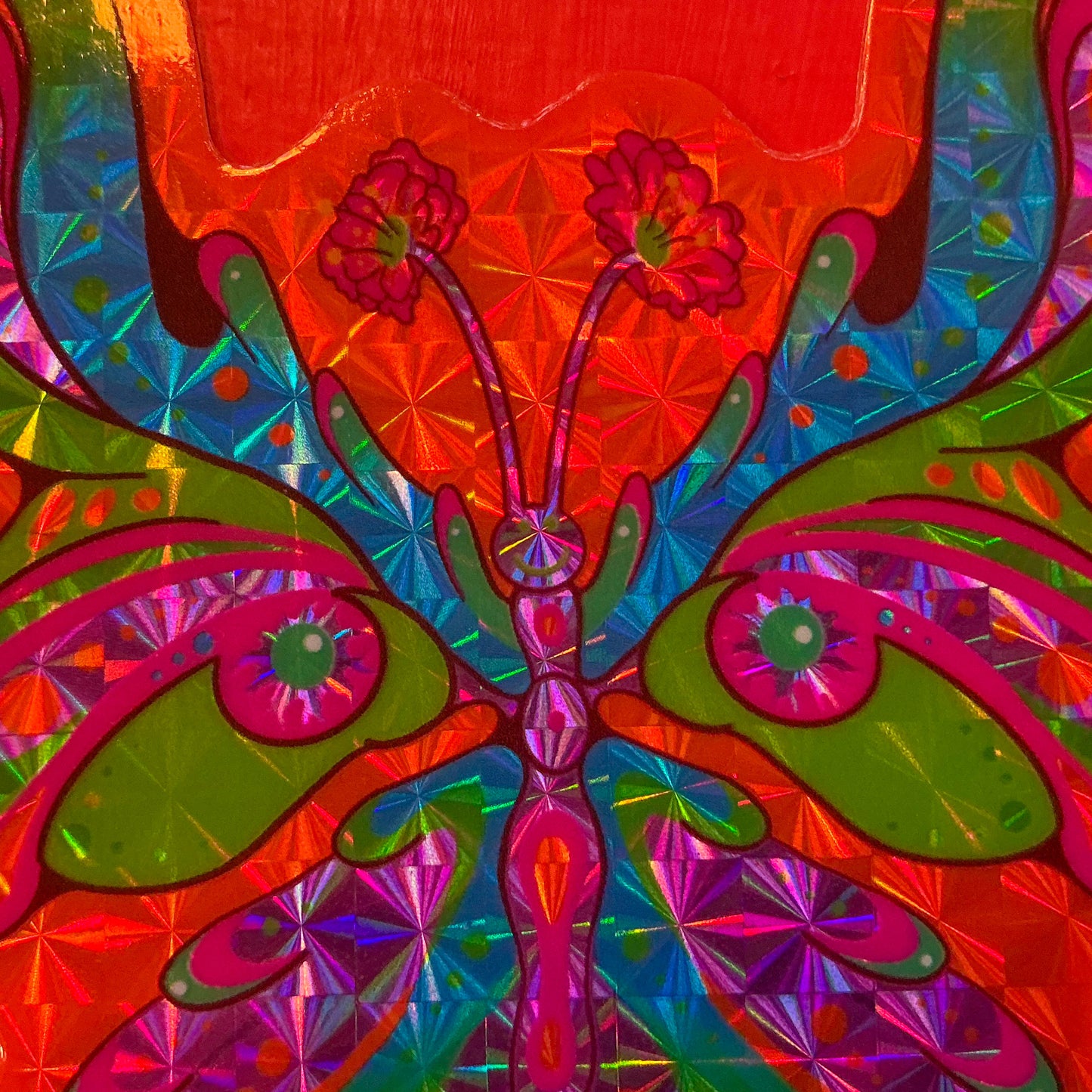 Funky Butterfly Sparkle Sticker