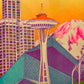 Dreamy Seattle Riso Print