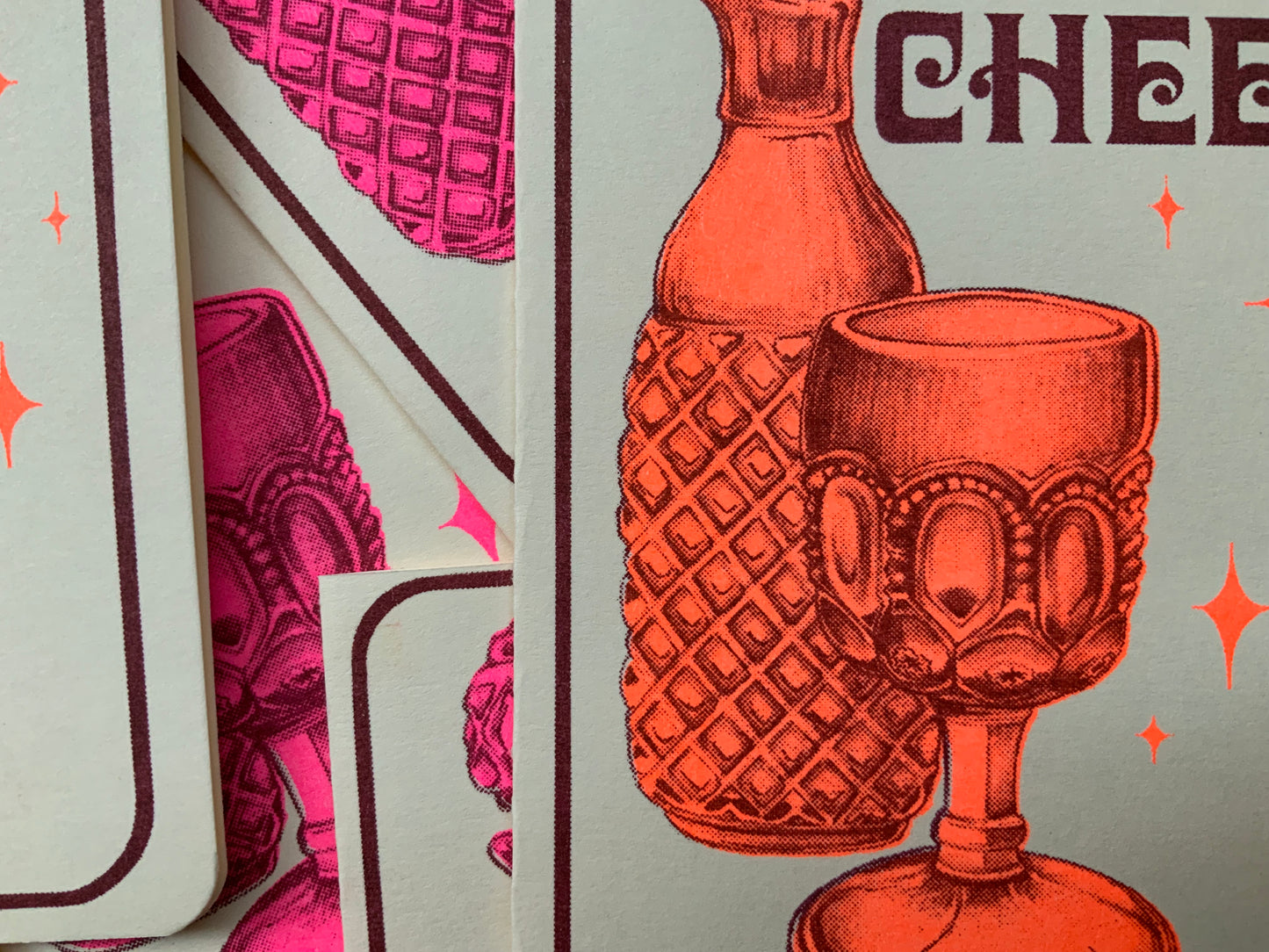 Cheers! Riso Greeting Card