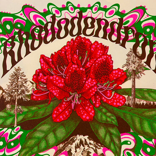 Rhododendron Riso Print