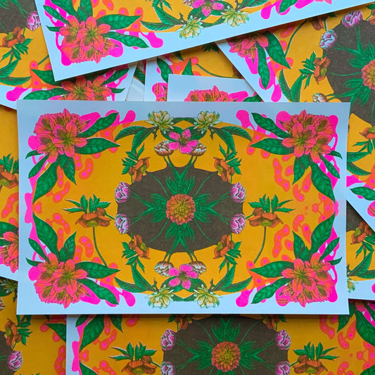 Botanical Eye Riso Print