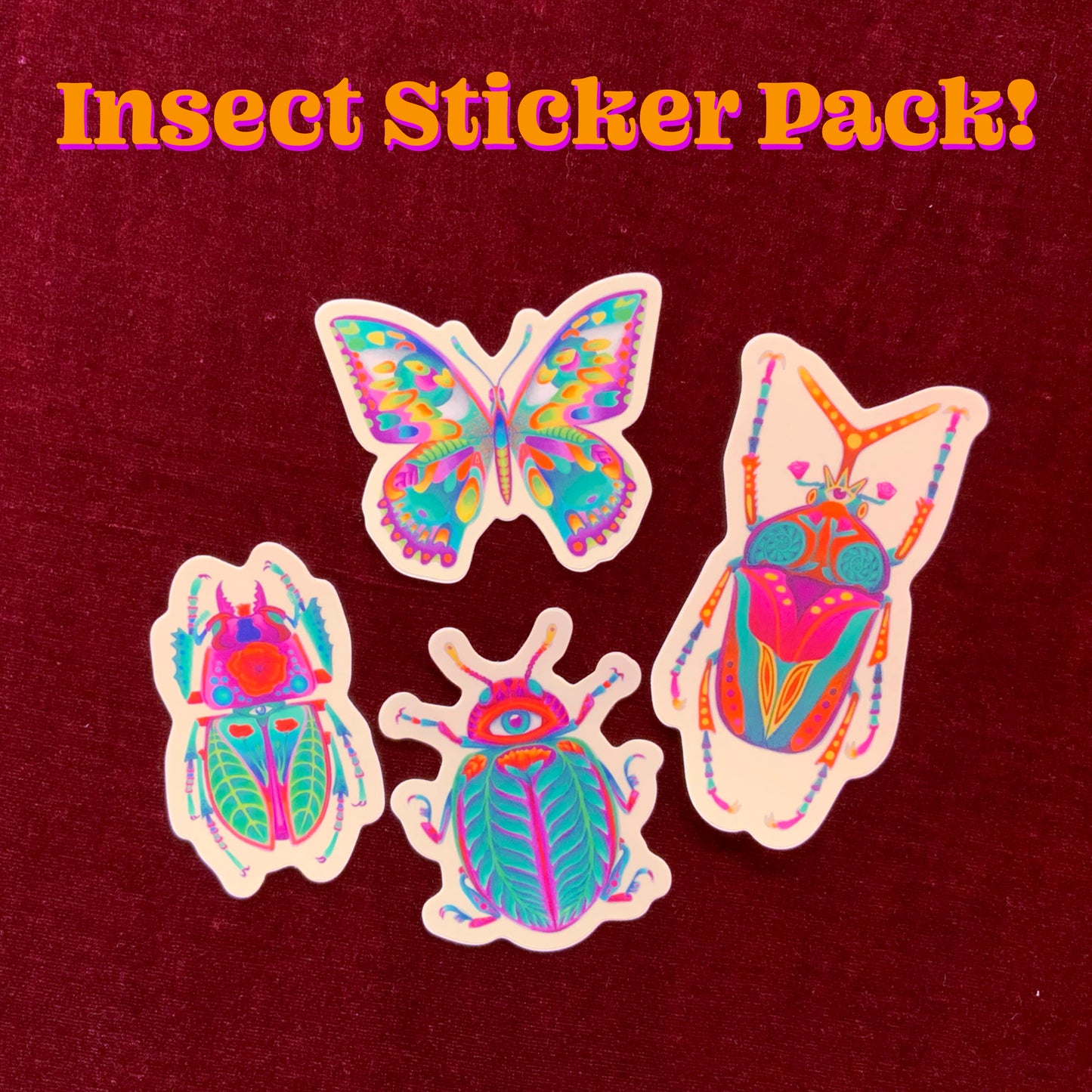 Die Cut Insect Sticker Pack