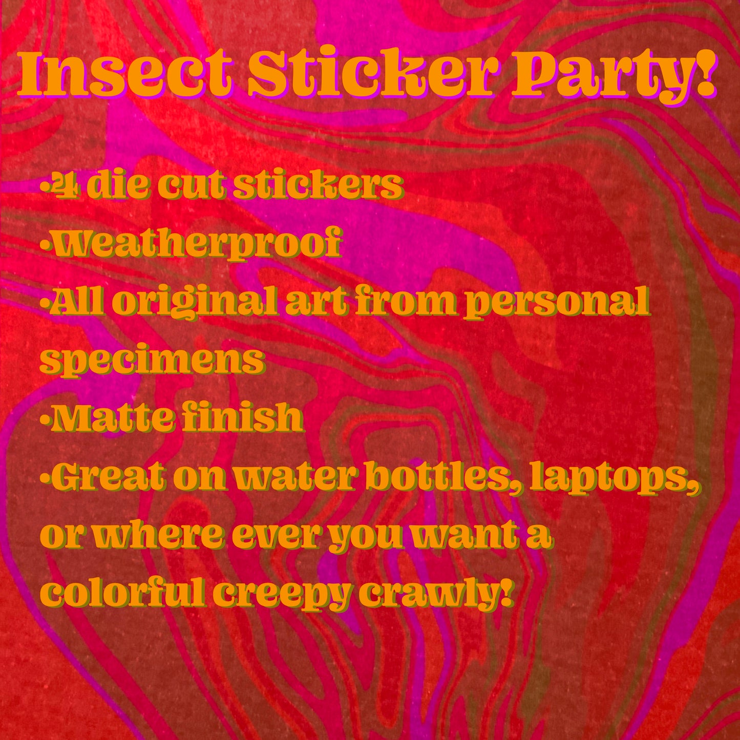 Die Cut Insect Sticker Pack