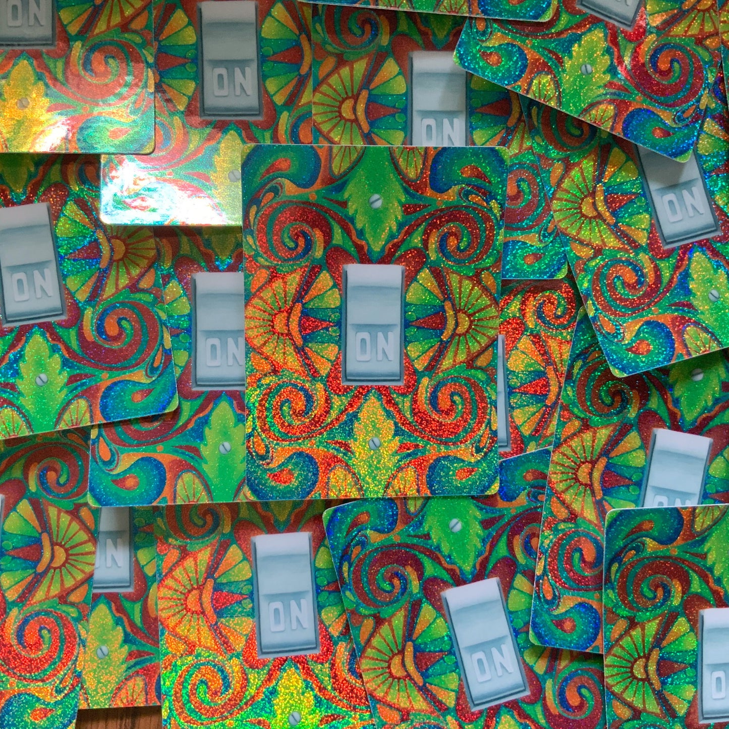 Psychedelic ON Sticker, DECO