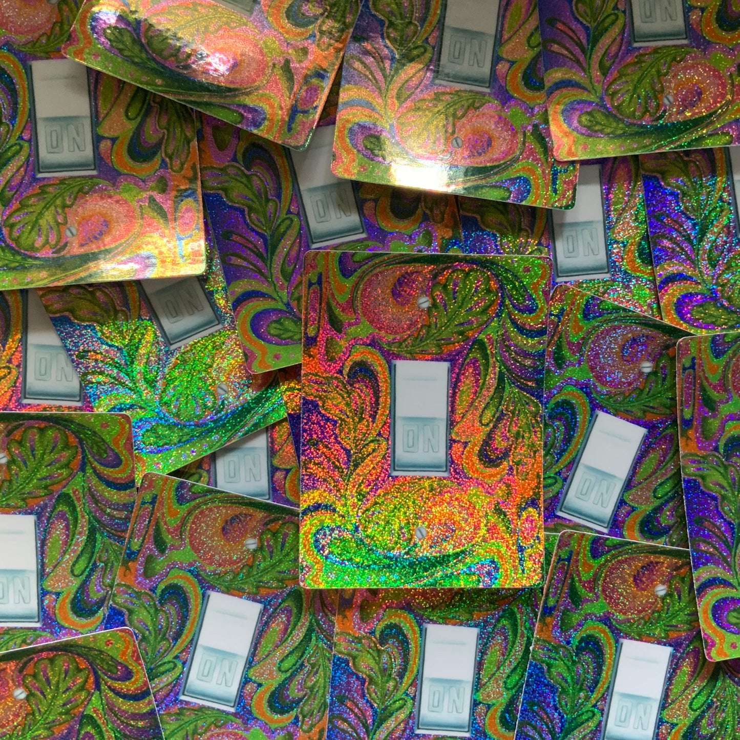 Psychedelic Sparkle ON Sticker, GROW