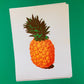 Pineapple Riso Print