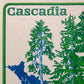 Cascadia bioregionalism riso poster