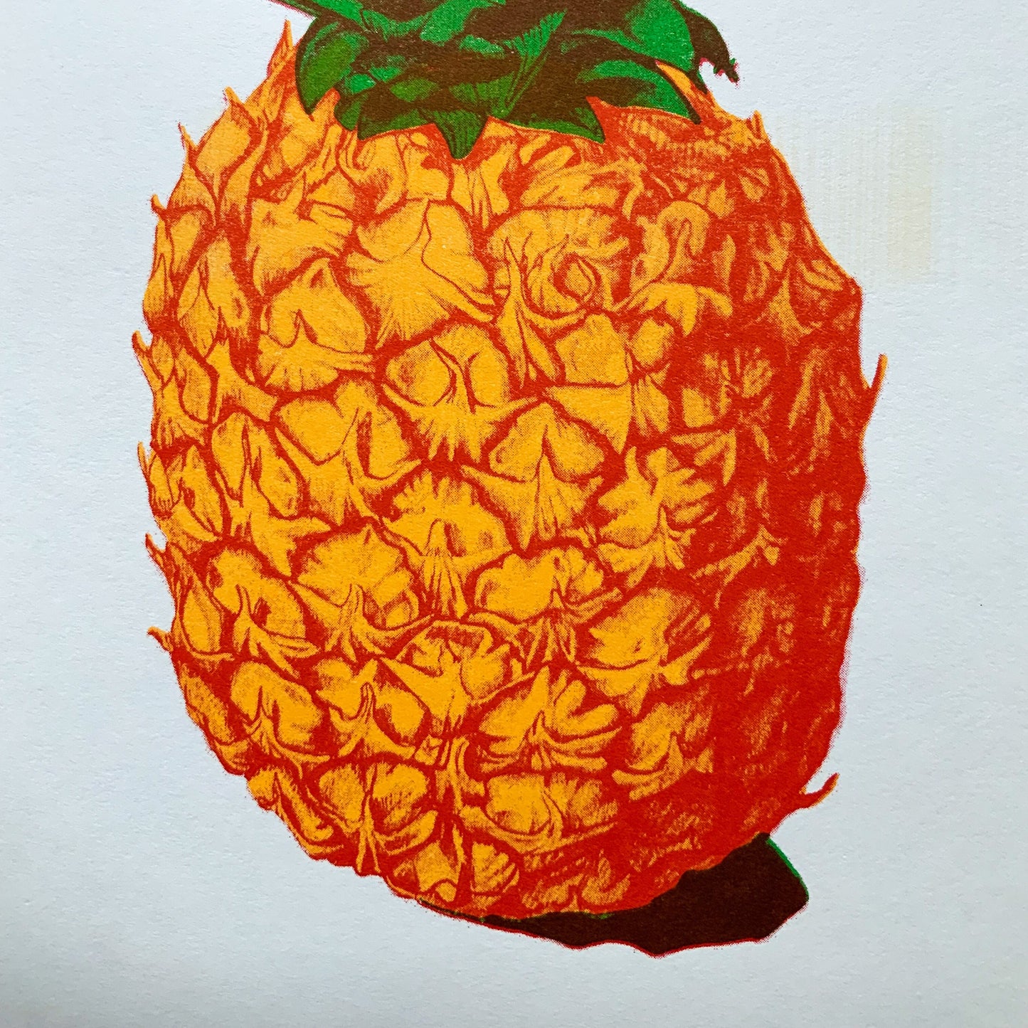 Pineapple Riso Print